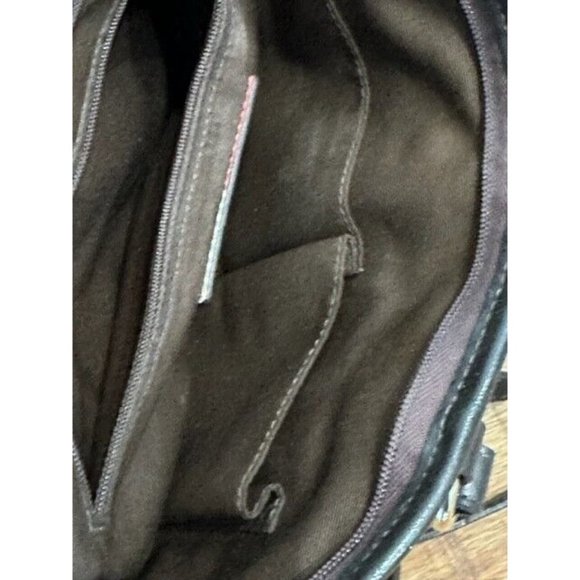 Coach Peyton Signature Zip Tote Coated Canvas Bag Beige Khaki Brown Adjust Spots - Picture 10 of 12